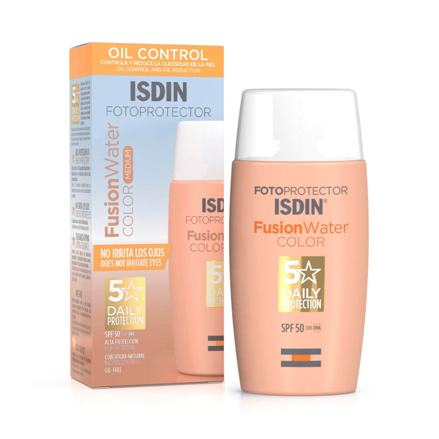 FOTOPROTECTOR ISDIN SPF 50 FUSION WATER COLOR (PROTECTOR SOLAR FACIAL CON COLOR)